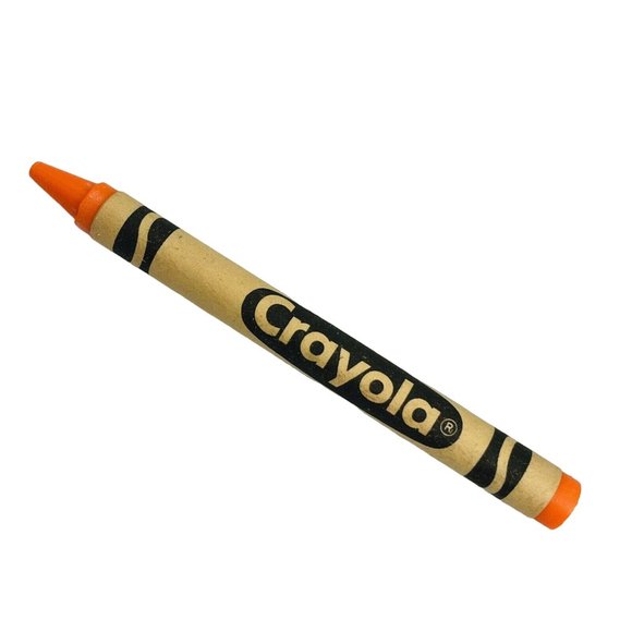 Ultra Yellow Crayola Crayon Fluorescent Retired Permanent Name Change Vintage - Picture 1 of 10